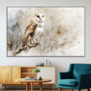 Barn Owl Wall Art | Watercolor Canvas Print | Perfect for