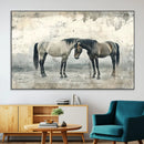Chines Style Majestic Horses Wall Art | Ready to Hang and