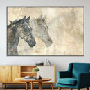 Abstract Horse Canvas Print | Modern Farmhouse Wall Art |