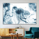 Abstract Jellyfish Canvas Print Wall Art