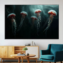 Abstract Jellyfish Wall Art Canvas Print