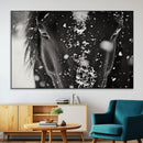 Winter Horse Snow Wall Art Canvas Print