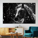 Winter Horse Wall Art | Black and White Horse Print | Ready by MyGreatCanvas | Canvas Wall Art Prints | Photo Prints & Wall Decor