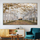 Forest Grove Wall Art | Serene Pathway Canvas Print | Ready