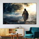 Jesus Walking Water Wall Art – Inspirational Christian