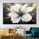 White Flower Wall Art Canvas Print | Ready to Hang |