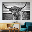 Scottish Highland Cow Canvas Wall Art Farmhouse Decor, by MyGreatCanvas | Canvas Wall Art Prints | Photo Prints & Wall Decor