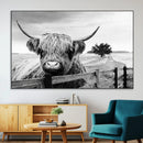 Scottish Highland Cow Wall Art | Rustic Farmhouse Décor |