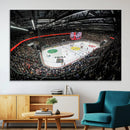 Vaudoise Lausanne Ice Hockey Arena Stadium Wall Art Canvas,