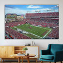 Florida Tampa Raymond James Stadium Wall Art Canvas Print -