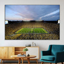 University of Michigan Wolverines Football Team Print - Ann by MyGreatCanvas | Canvas Wall Art Prints | Photo Prints & Wall Decor