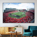 Cincinnati Bearcats Football Team Print - Nippert Stadium Wall Art Canvas Print