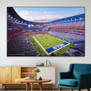 Buffalo Bills Football Team Print Canvas - Buffalo Highmark by MyGreatCanvas | Canvas Wall Art Prints | Photo Prints & Wall Decor