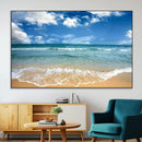 Sea View From the Beach Canvas Print