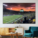 Eugene Autzen Stadium Canvas Wall Art Print – Sunset Over