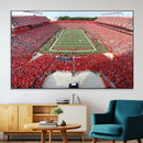 Rutgers Scarlet Knights Football Team Print - Piscataway SHI by MyGreatCanvas | Canvas Wall Art Prints | Photo Prints & Wall Decor