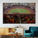 Syracuse University Orange Football Canvas Print, Football