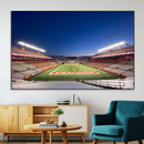 Rutgers Scarlet Knights Football Team Print - Piscataway SHI by MyGreatCanvas | Canvas Wall Art Prints | Photo Prints & Wall Decor