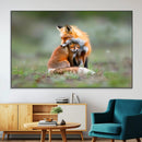 Heartwarming Fox and Baby Cub Wall Art | Ready to Hang