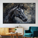 Large Abstract Horse Wall Art Canvas Print | Farmhouse Wall