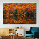 Fall Foliage Wall Art - Autumn Reflection Canvas Print,