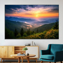 Majestic Mountain Sunrise Print | Landscape Wall Art |