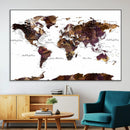 World Map Canvas Print – Detailed Map of the World Wall Art by MyGreatCanvas | Canvas Wall Art Prints | Photo Prints & Wall Decor