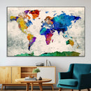 World Map Canvas Print – Framed Travel Map Wall Art for by MyGreatCanvas | Canvas Wall Art Prints | Photo Prints & Wall Decor