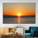 Golden Horizon Sunset Over Ocean Wall Art Canvas Print – by MyGreatCanvas | Canvas Wall Art Prints | Photo Prints & Wall Decor