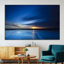 Blue Sunset Ocean Canvas Wall Art Print – Serene Coastal by MyGreatCanvas | Canvas Wall Art Prints | Photo Prints & Wall Decor