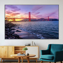 Golden Gate Bridge Wall Art Canvas Print – Framed San by MyGreatCanvas | Canvas Wall Art Prints | Photo Prints & Wall Decor