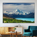 Mount Cook and Lake Pukaki Canvas Wall Art Print – Majestic by MyGreatCanvas | Canvas Wall Art Prints | Photo Prints & Wall Decor