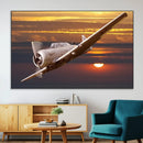 Old War Plane Wall Art Canvas Print by MyGreatCanvas | Canvas Wall Art Prints | Photo Prints & Wall Decor
