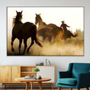 Horses and Cowboys Wall Art Canvas Print by MyGreatCanvas | Canvas Wall Art Prints | Photo Prints & Wall Decor