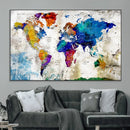 World Map Canvas Print – Framed Travel Map Wall Art for by MyGreatCanvas | Canvas Wall Art Prints | Photo Prints & Wall Decor