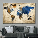 World Map Canvas Print – Detailed Map of the World Wall Art by MyGreatCanvas | Canvas Wall Art Prints | Photo Prints & Wall Decor