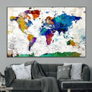 World Map Canvas Print – Detailed Map of the World Wall Art by MyGreatCanvas | Canvas Wall Art Prints | Photo Prints & Wall Decor