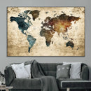 World Map Canvas Print – Detailed Map of the World Wall Art by MyGreatCanvas | Canvas Wall Art Prints | Photo Prints & Wall Decor