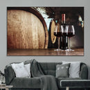 Wine and Barrel Wall Art Canvas Print by MyGreatCanvas | Canvas Wall Art Prints | Photo Prints & Wall Decor