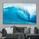 Big Ocean Surfing Wave Wall Art Canvas Print