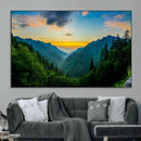 Green Forest Wall Art Canvas Print