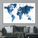 World Map Canvas Print – Framed Detailed Map of the World by MyGreatCanvas | Canvas Wall Art Prints | Photo Prints & Wall Decor