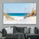 Serene Coastal Dune Path with Ocean View, 3-Panel Beach