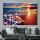 Colorful Coastal Sunset on the Beach Canvas Print, Ocean