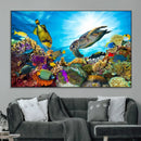 Aquatic Life Sea Turtles Fish Wall Art Canvas Print by MyGreatCanvas | Canvas Wall Art Prints | Photo Prints & Wall Decor