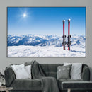 Ski Season Snow Wall Art Canvas Print