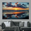Beach Sunset Print - Stunning Ocean Canvas Artwork with