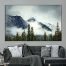 Mountain Mist Canvas Wall Art Print | 3-Panel Foggy Forest by MyGreatCanvas | Canvas Wall Art Prints | Photo Prints & Wall Decor