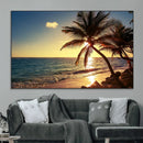 Sunset Palm Trees Wall Art Canvas Print by MyGreatCanvas | Canvas Wall Art Prints | Photo Prints & Wall Decor