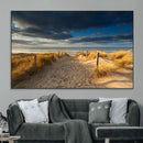 Ocean Beach Dark Clouds Wall Art Canvas Print by MyGreatCanvas | Canvas Wall Art Prints | Photo Prints & Wall Decor
